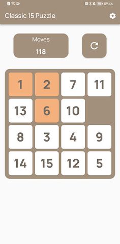 Classic 15 Puzzle:Number Game - Screenshot 2