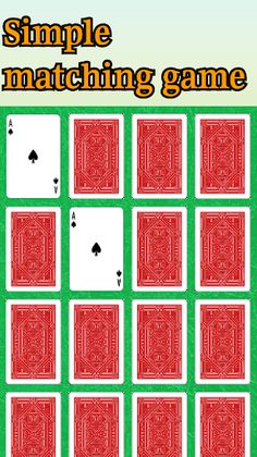 Simple Concentration CardGame - Screenshot 1