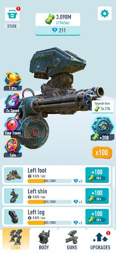 Idle Armored robots — war game - Screenshot 2