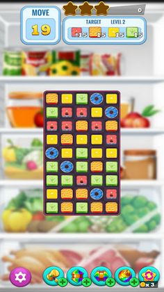 Fill The Fridge: Match 3 Game - Screenshot 1