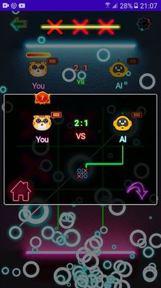 tic tac toe bright - Screenshot 3