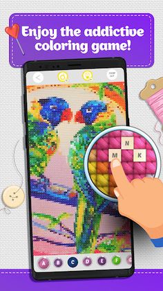 Cross Stitch Coloring Art - Screenshot 1