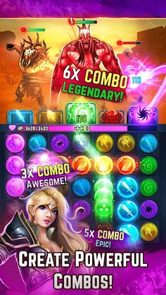 Spellblade: Match-3 Puzzle RPG - Screenshot 1