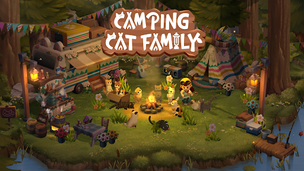 Camping Cat Family - Screenshot 1