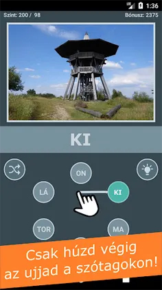 Hat szótöredék - szókereső - Screenshot 2