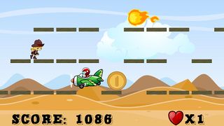 Run Cowgirl Run - 2D Platforme - Screenshot 1