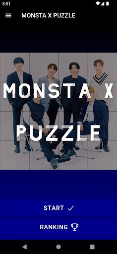 MONSTA X Puzzle Game - Screenshot 1