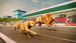 Wild Animal Race Horse Racing - Screenshot 1