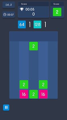 2048 Drop Adventure – Merge - Screenshot 1