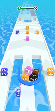 Grab & Merge: 2048 3D merge ga - Screenshot 1