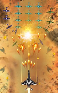 1945 Sky Force WW Airplane War - Screenshot 2