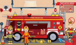 Pretend Play Firefighter Hero - Screenshot 1