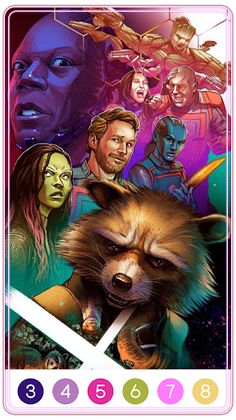 Guardians of Galaxy Coloring - Screenshot 1