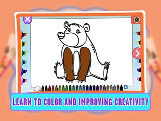 Learning Animal Coloring Games - Screenshot 1