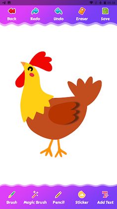 Chicken coloring - Screenshot 3