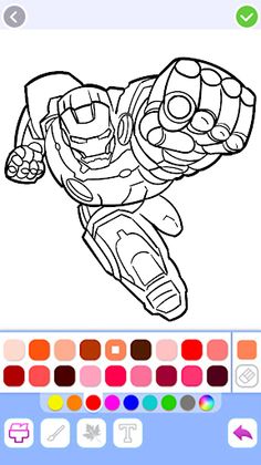 Iron Hero Superhero Coloring - Screenshot 1
