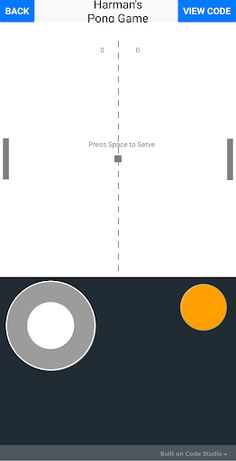 Harman's Pong Game - Screenshot 1