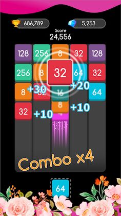 X2 Number : 2048 Puzzle Games - Screenshot 3