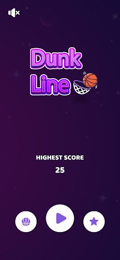 Dunk Line - Endless game - Screenshot 1
