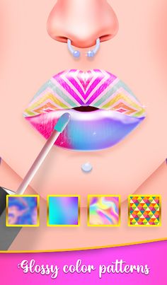 Lip art DIY Makeup Parlor Fun - Screenshot 1