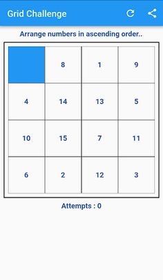 Grid Challenge: A Number board - Screenshot 2
