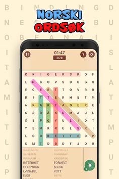 Norwegian! Word Search - Screenshot 2
