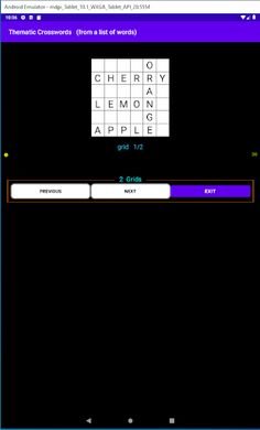 Thematic Crosswords - Screenshot 1