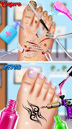 ASMR Foot Care:Pedicure Game - Screenshot 2