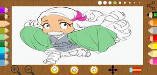 Demon slayer coloring game - Screenshot 2