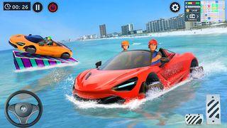 Water Car Stunt Race Car Games - Screenshot 1