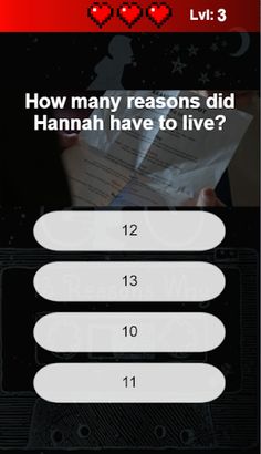 13 Reasons Quiz - Screenshot 3