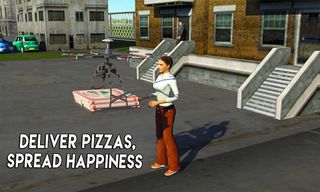 Flying Drone Pizza Delivery 3D - Screenshot 3