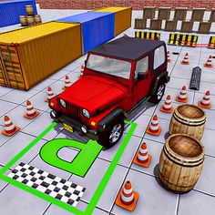 Jeep Car Parking Game 3D Sim - Screenshot 1