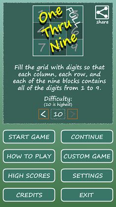 One Thru Nine (Full) - Screenshot 1