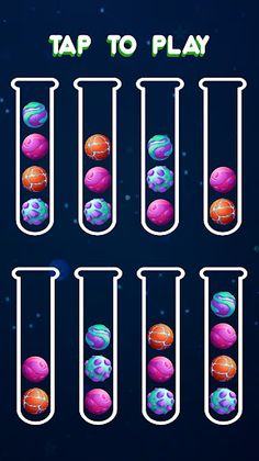 Glaxy Ball Sort Puzzle Game - Screenshot 1