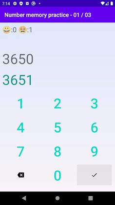 Number Memory Training - Screenshot 4