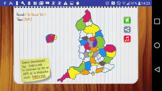 England Map Puzzle Game - Screenshot 2