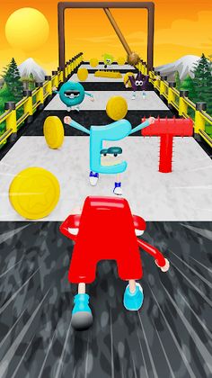 Alphabet Runner 3D ABC Race - Screenshot 1