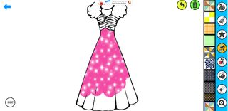 Dress Up Games Coloring Gliter - Screenshot 1