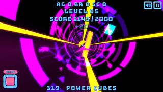 X Argon 3D Retro Tunnel Runner - Screenshot 3