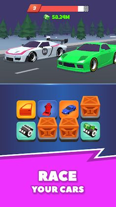 Night Race - Idle Car Merger - Screenshot 3