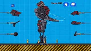 Robot Dinosaur Black T-Rex - Screenshot 2