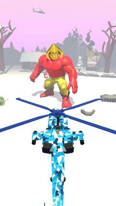 Helicopter Hit: Giant Attack! - Screenshot 1