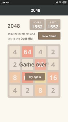 2048 - Puzzle game - Screenshot 3