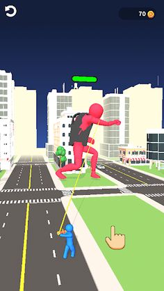 Rope Em Monster - Screenshot 2