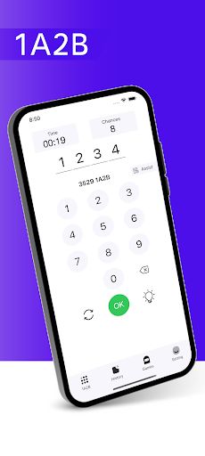 1A2B - Guess the number - Screenshot 1