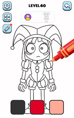 Pomni Digital Circus Coloring - Screenshot 3