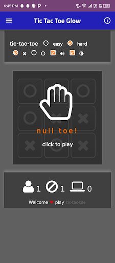 Tic Tac Toe Glow : 1 player XO - Screenshot 4