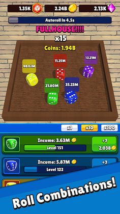 Idle Dice 3D: Incremental Game - Screenshot 1
