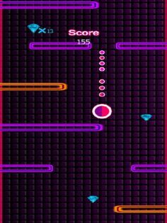 Pink Glow Fall Down - Screenshot 1